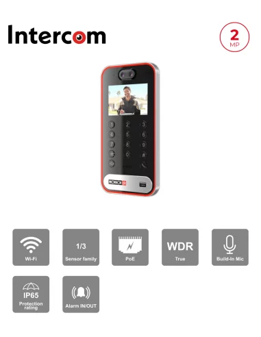 Vidéophone IP 2MP extérieur avec IR &...