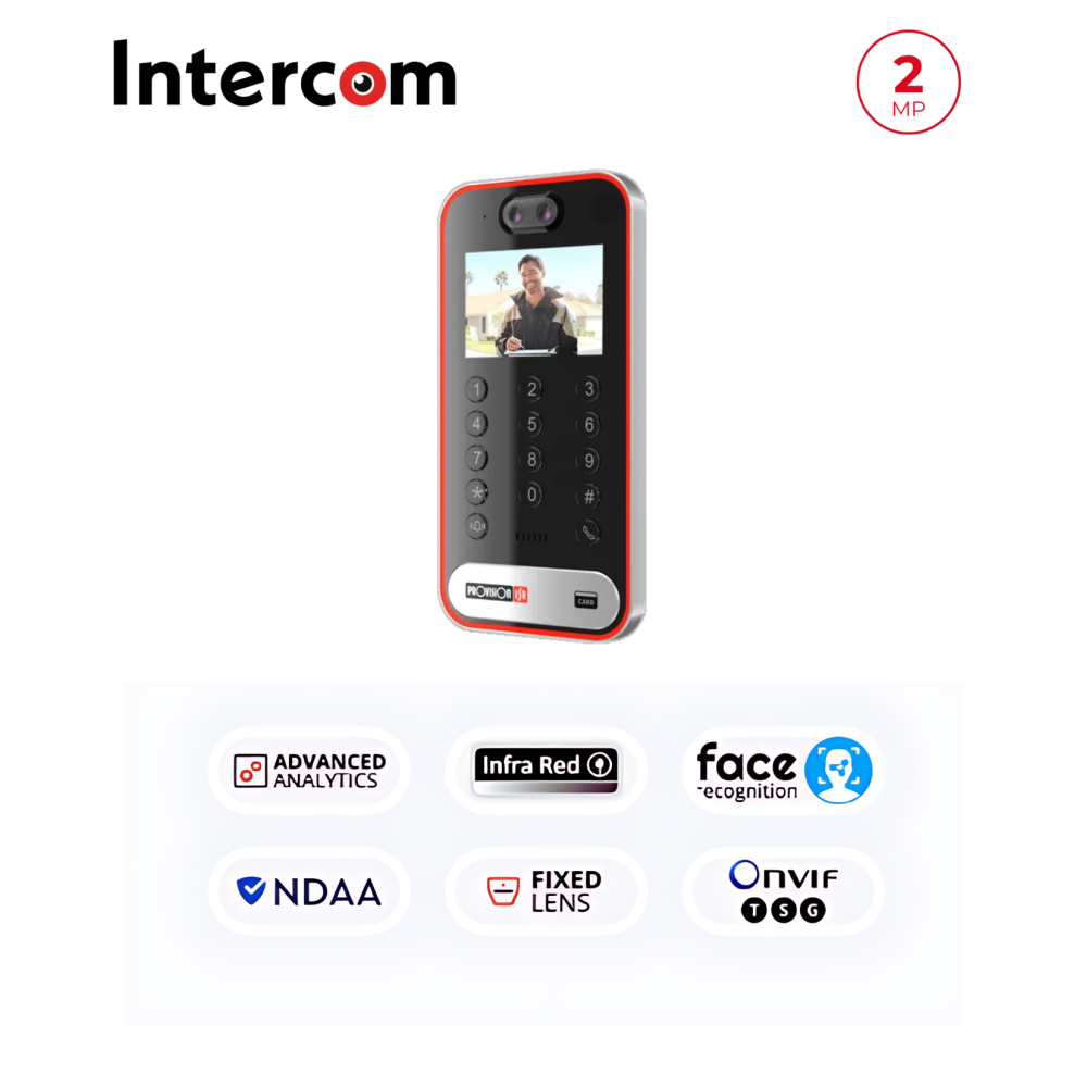 Vidéophone IP 2MP IR avec reconnaissance faciale – Provision-ISR Maroc