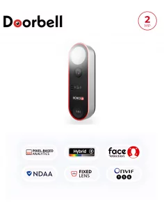 Sonnette Vidéo IP 2MP avec...