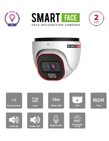 Caméra IP 2MP Dôme/Tourelle –...