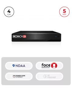 NVR 4CH PoE 5MP 1 HDD...