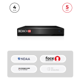 NVR 4 Channels PoE 5MP 6To HDMI VGA | NDAA Maroc