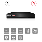 NVR 8 Channels PoE 5MP 6To HDMI VGA | NDAA Maroc