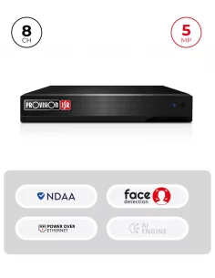 NVR 8CH 5MP PoE – 1 HDD...
