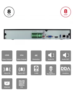 NVR 8CH 8MP avec Audio,... 2