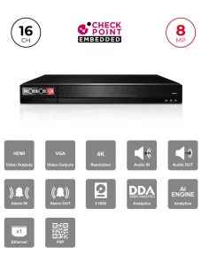 NVR 8MP – 16 Channels avec... 2