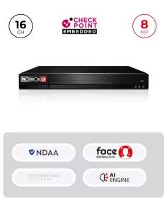 NVR 8MP – 16 Channels avec...