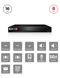 NVR 16CH 8MP avec... 2