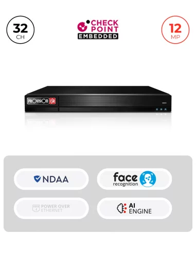 NVR 32CH 12MP avec Alarmes,...