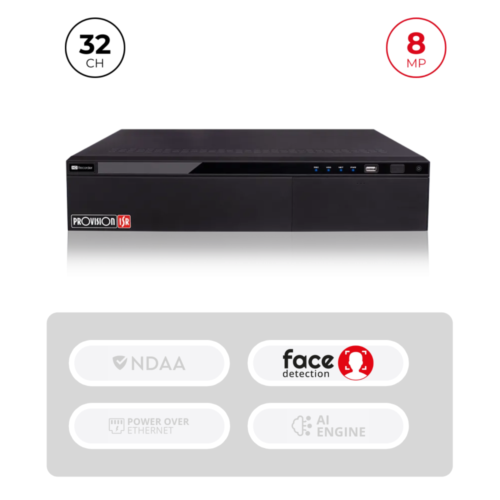 NVR 32 Channels 8MP RAID Reconnaissance Faciale | 2U Maroc