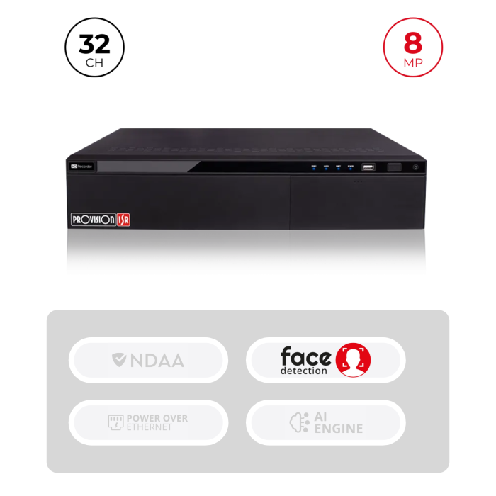 NVR 32 Channels 8MP RAID Reconnaissance Faciale | 2U Maroc