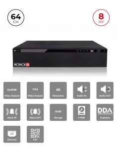 NVR 64CH 8MP avec RAID,... 2