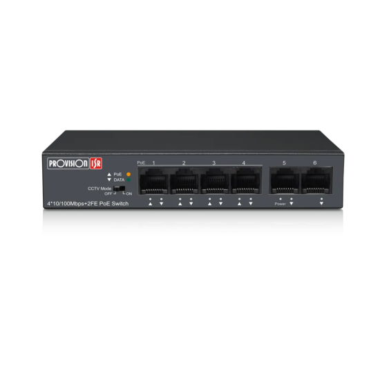 Switch PoE 4 Ports 60W Mode CCTV 250m | 10/100 Maroc