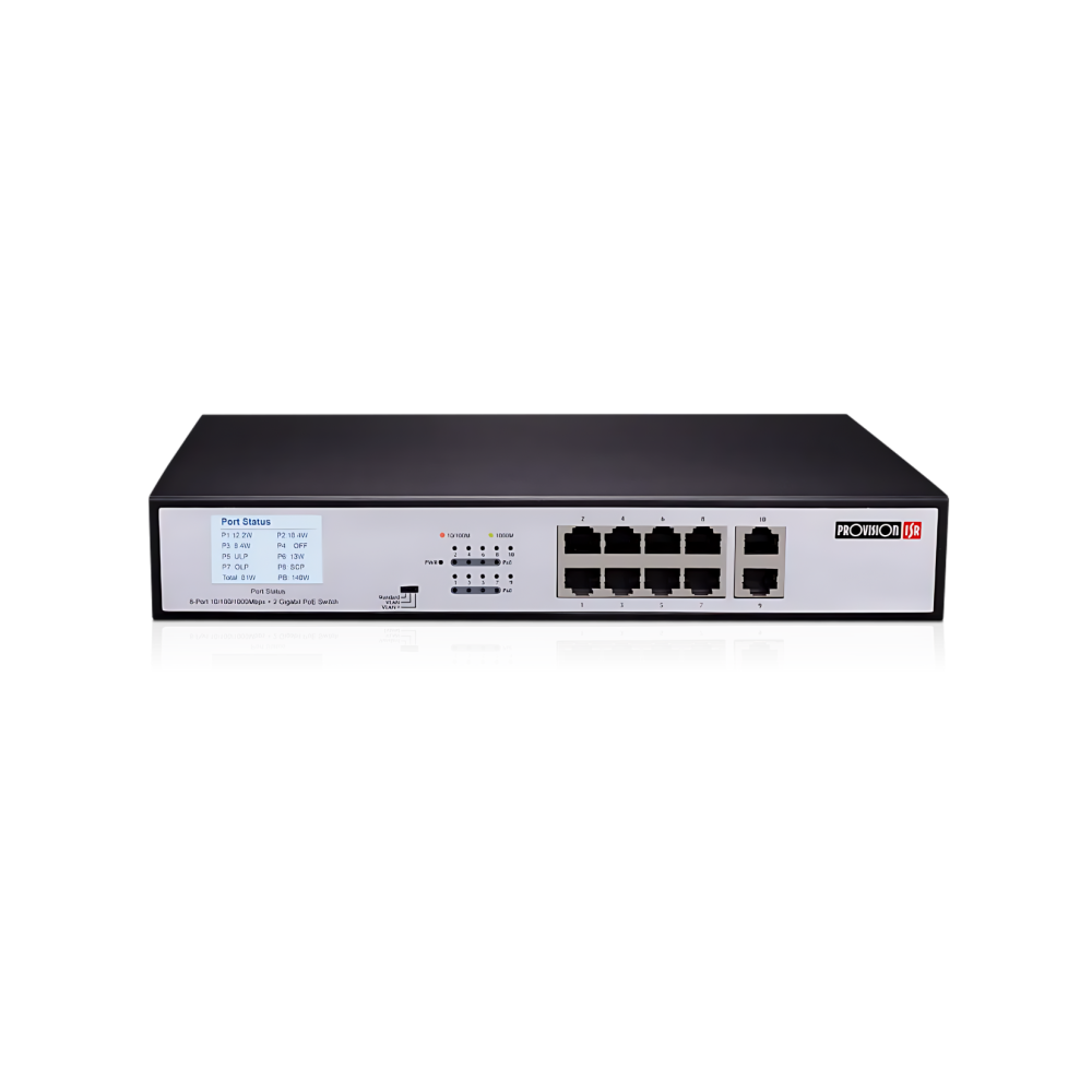 Switch PoE 8 Ports Gigabit 120W Mode CCTV | Maroc