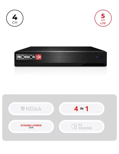 DVR Hybride 4CH + 2 IP 5MP avec HDMI,...