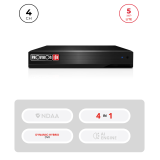 DVR Hybride 4CH + 2 IP 5MP – HDMI, Audio & VGA