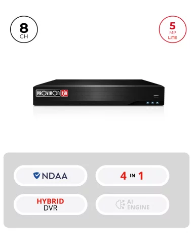 DVR Hybride 8CH + 4CH IP 5MP –...