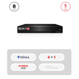 DVR Hybride 8+4CH IP 5MP HDMI VGA Audio – Provision ISR