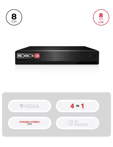 DVR Hybride 8CH + 8CH IP 5MP –...