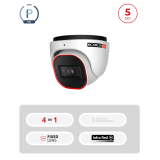 Caméra dôme 5MP analogique IR 20m – Objectif fixe