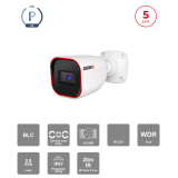 Caméra bullet 5MP analogique IR 20m – Objectif fixe