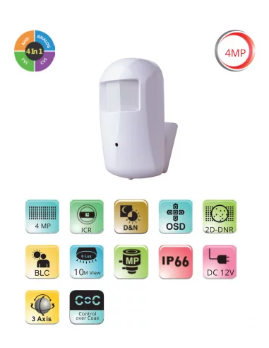Caméra cachée 4MP analogique –...