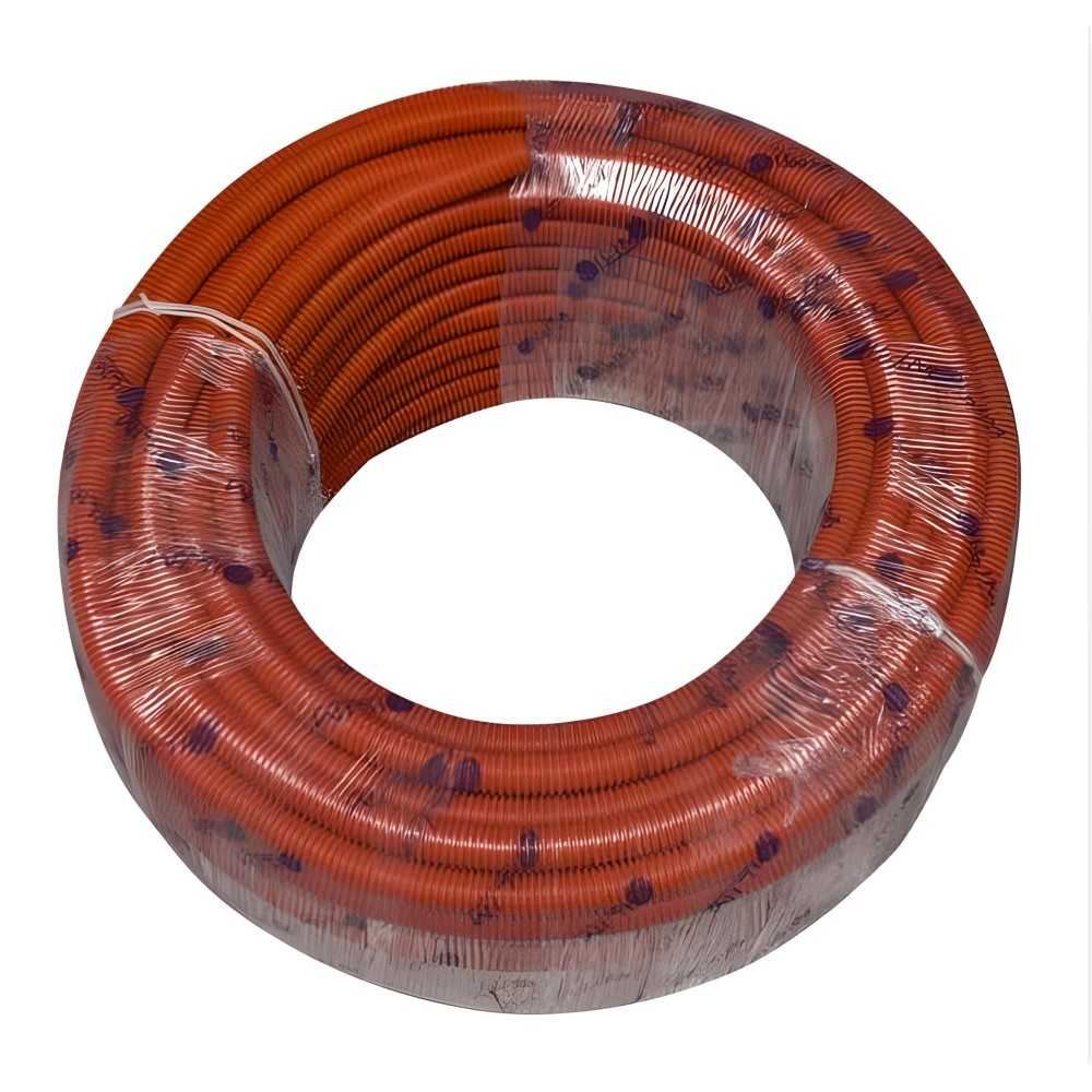 tube orange d'électricité