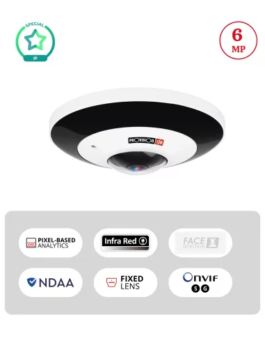 Caméra IP Fisheye 6MP 360° – Vision...