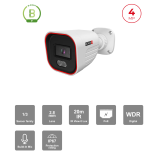 Caméra IP 4MP Bullet Hybride IR + LED | Vidéosurveillance Maroc