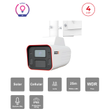 Caméra Solaire 4MP Bullet – DDA Analytics Objectif Fixe | Vidéosurveillance Maroc