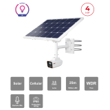 Caméra Solaire 4MP Bullet – DDA Analytics Objectif Fixe | Vidéosurveillance Maroc