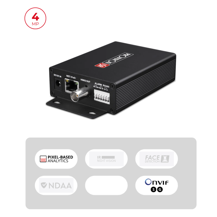 Encodeur AHD 4MP vers IP PoE ONVIF 1 Channel | Maroc