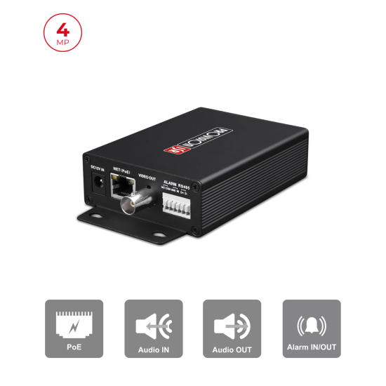 Encodeur AHD 4MP vers IP PoE ONVIF 1 Channel | Maroc