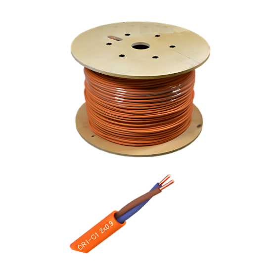 Câble Anti-Feu CR1-C1 2x1x0.9 | Détection Incendie Maroc
