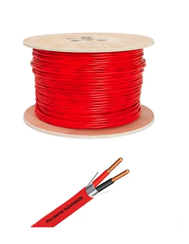 Câble Incendie SYT 1x2xAWG20 Rouge -...