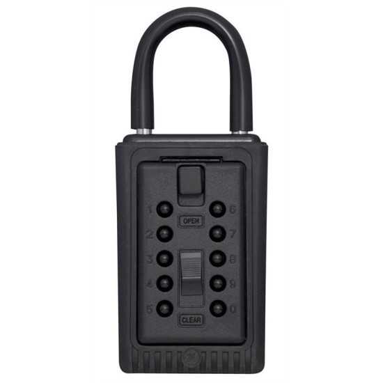 Boîte à Clés Noire Acier 3 Clés | Coffre Portable Maroc