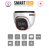 Caméra IP 4MP Smart-Sight – Dissuasion Active, IR LED, Motorisée, PoE | Maroc