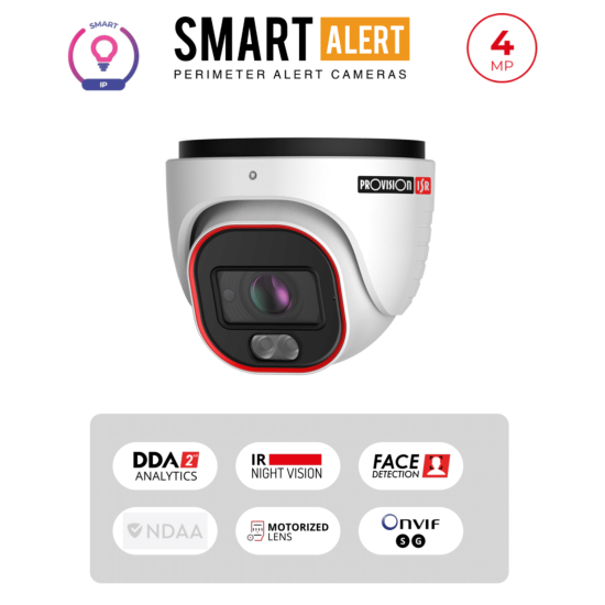 Caméra IP 4MP Dome Active Deterrence IR 40m Objectif 2.8-12mm | WDR 120dB Maroc