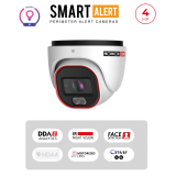 Caméra IP 4MP Dome Active Deterrence IR 40m Objectif 2.8-12mm | WDR 120dB Maroc