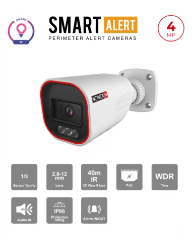 Caméra IP 4MP Smart-Sight Bullet –...