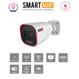 Caméra IP 4MP Smart-Sight Bullet – PoE, Dissuasion Active, Lentille Motorisée | Maroc