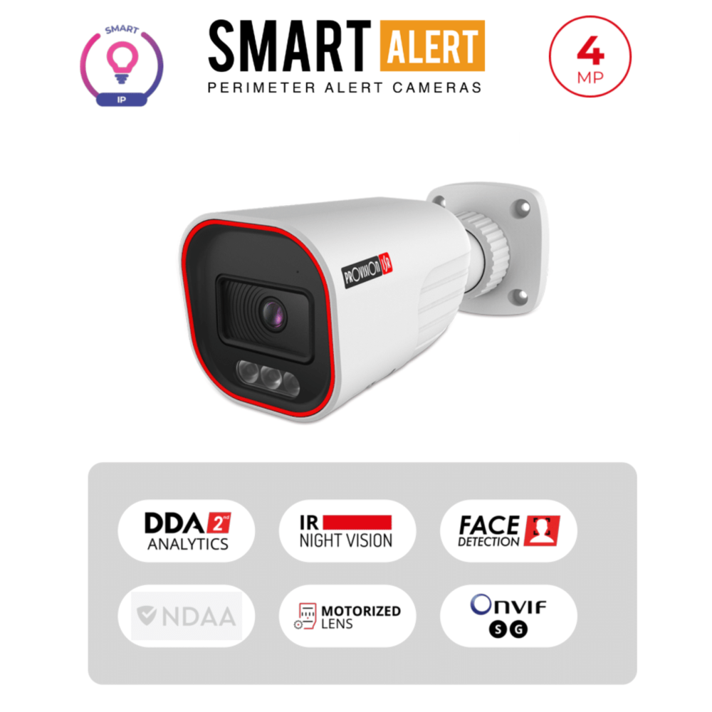 Caméra Bullet IP 4MP Active Deterrence IR 40m Objectif 2.8-12mm | WDR 120dB Maroc