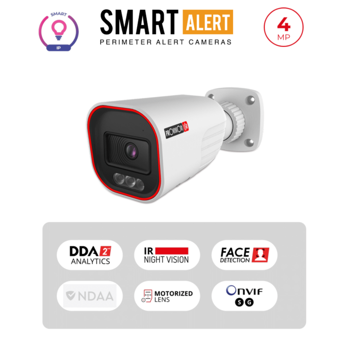 Caméra Bullet IP 4MP Active Deterrence IR 40m Objectif 2.8-12mm | WDR 120dB Maroc