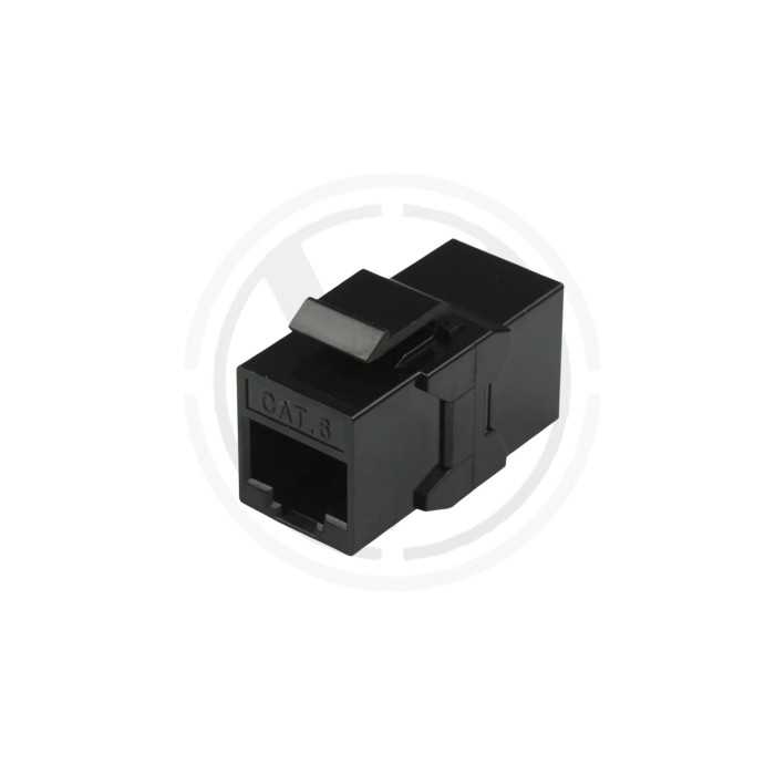 %Coupleur droit RJ45 UTP 180 degrés CAT 6%