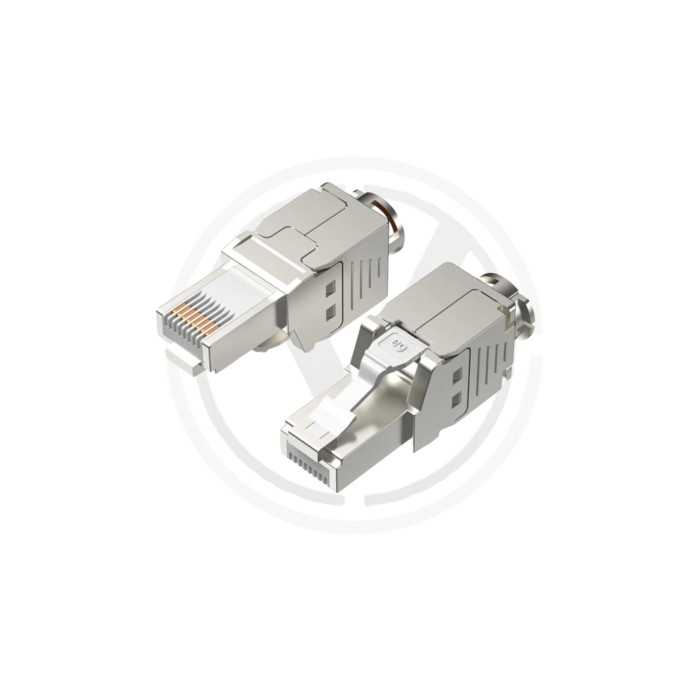 %Fiche RJ45 CAT6A FTP blindée%