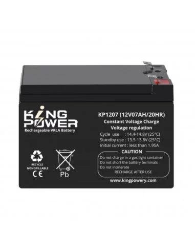 Batterie 12V 07Ah VRLA - Etanche -...