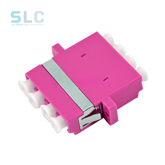Adaptateur Fibre Optique LC/UPC Quad OM4 Multimode | Coupleur Haute Densité Maroc