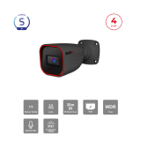 Caméra IP 4MP Bullet IR 20m | WDR 120dB Vidéosurveillance Maroc
