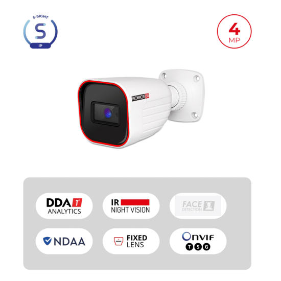 Caméra IP 4MP Bullet IR 20m | WDR 120dB Vidéosurveillance Maroc