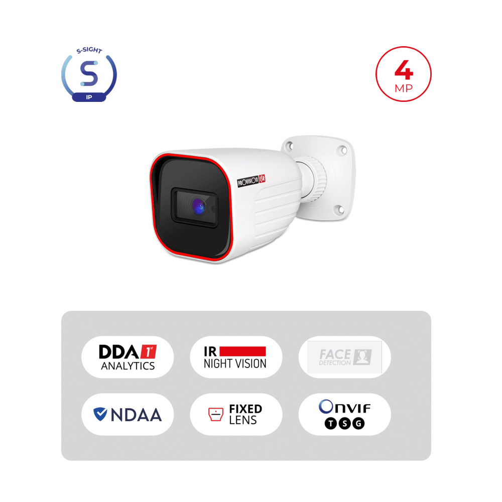 Caméra IP 4MP Bullet IR 20m | WDR 120dB Vidéosurveillance Maroc